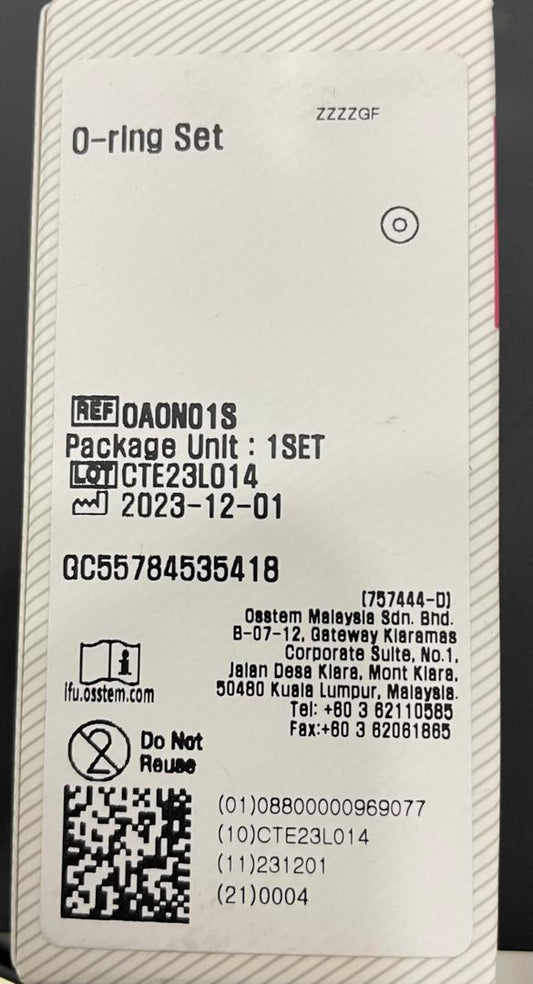 IMPLANT - O-RING SET (OSSTEM)