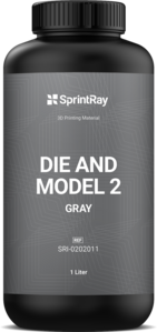 LABORATORY - 3D PRINTING MODEL RESIN (SPRINTRAY DIE AND MODEL 2 GREY)