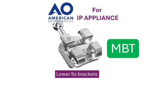 ORTHODONTIC - LOWER 5'S BRACKETS (MBT) AMERICAN ORTHO FOR IP APPLIANCE