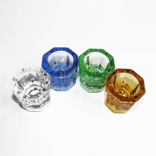 DISPOSABLE - GLASS DAPPEN DISHES (CLOVER)